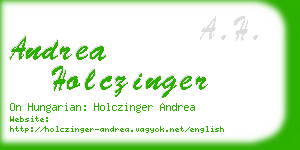 andrea holczinger business card